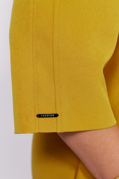 Платье с рельефами и накладными карманами из элегантного материала Algranda А4023-2 - фото 4