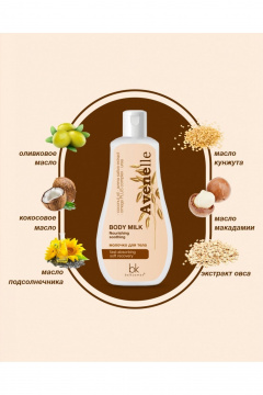 Молочко для тела с маслами и овсом для увлажнения Belkosmex AVENElle Молочко для тела - фото 4