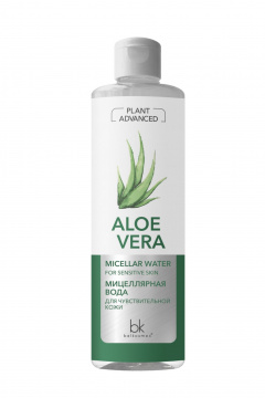 Мицеллярная вода для лица, мягкое очищение, 500 г Belkosmex Plant Advanced Aloe Vera Мицеллярная вода для чувствительной кожи - фото 1