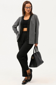 Деловой костюм из вискозы: жакет и брюки, универсальный стиль Angelina & Сo 1157 - фото 4