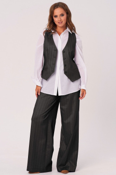 Классический брючный комплект с жилеткой, рубашкой и брюками Angelina & Сo 1159 - фото 3