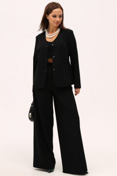 Деловой костюм 2-ку жакет и брюки с высокой посадкой Angelina & Сo 1161 - фото 3