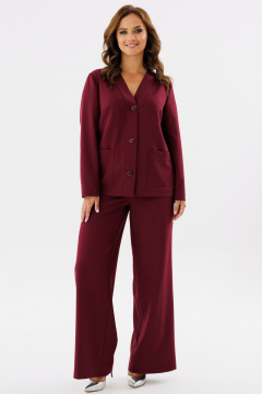 Костюм 2-ка: жакет и узкие джинсы из вискозы и текстиля Angelina & Сo 1162 - фото 5