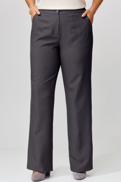 Демисезонные брюки прямого силуэта из текстиля Fita 20264 графит - фото 3