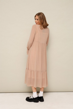 Шифоновое платье с принтом и нижним слоем-комбинацией PUR PUR 11-334/5 - фото 2