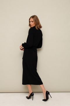 Платье с запахом и высоко у пальца из струящейся ткани PUR PUR 11-304/1 - фото 3