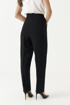 Брюки классические зауженные с высокой посадкой Панда 194460w черный - фото 4