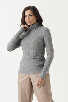 Деловой комплект джемпер и брюки из текстиля Панда 194740w серый - фото 2