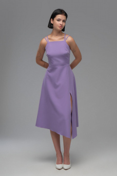 Вечернее платье фиолетовое в классическом стиле AVEEVA 5207 лаванда - фото 2