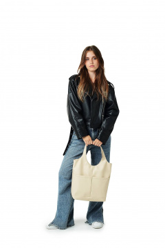 Эко-кожа сумка бежевого цвета подходящая для любого образа MT.Style City Bez2 - фото 4