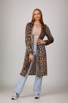 Кардиган из трикотажа легкий на каждый день Rosheli 450/3 леопард - фото 1