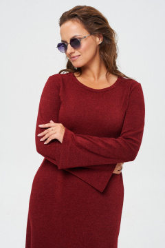 Платье из трикотажа с приталенным силуэтом и расклешением Your size 2237 - фото 3