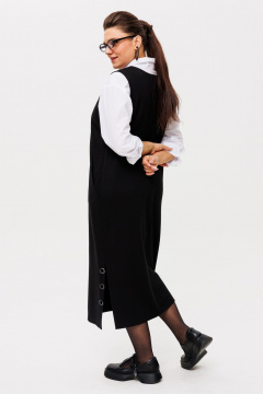 Сарафан прямого кроя из трикотажа и вискозы Anelli 1489 мэри_поппинс - фото 4