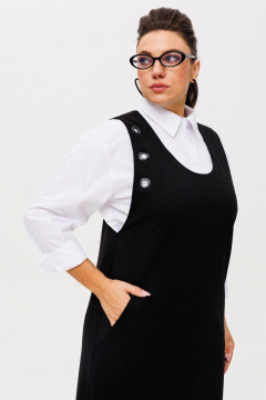 Сарафан прямого кроя из трикотажа и вискозы Anelli 1489 мэри_поппинс - фото 2