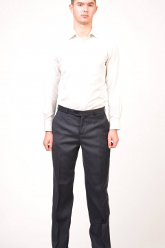 Мужские классические брюки для офиса Pan-Mod 1123.182 синий - фото 2
