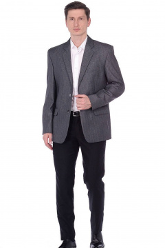 Классический мужской пиджак для каждый день Pan-Mod 3130.176 серый - фото 1