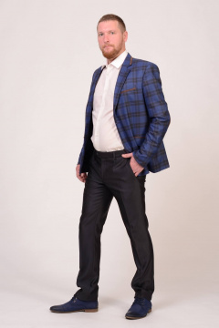 Классические зауженные брюки со стрелками для повседневного стиля LAGENTE 6005.182 серый - фото 2