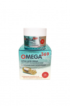 Крем для лица для сухой чувствительной кожи с маслами Belkosmex OMEGA 369 Крем для лица для сухой и чувствительной кожи - фото 1