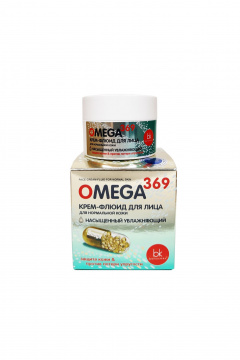 Крем для лица с маслами Omega 3 6 9 и гиалуроновой кислотой Belkosmex OMEGA 369 Крем-флюид для лица для нормальной кожи - фото 1