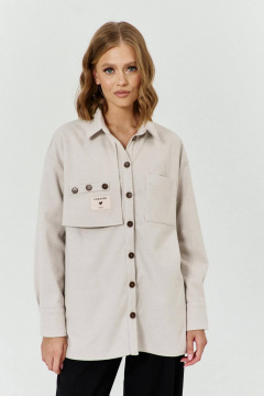 Рубашка из текстиля с отложным воротником и карманами COCKTAIL 1039 - фото 2