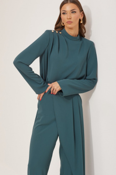 Блуза и брюки прямого силуэта с декоративными складками Lyushe 3898 - фото 4