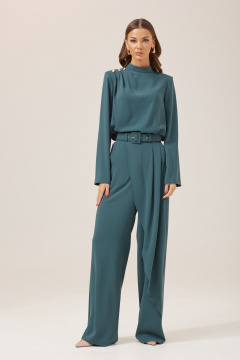 Блуза и брюки прямого силуэта с декоративными складками Lyushe 3898 - фото 2