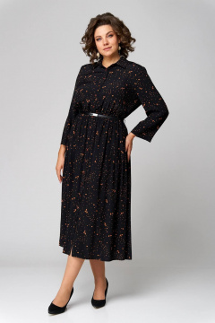 Платье удлиненное с принтом из вискозы и подкладкой Koketka i K 1180-1 - фото 4