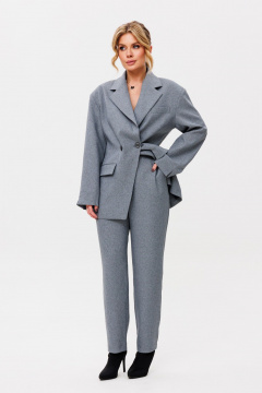 Брюки зауженные и свободный жакет с рукавом-сложно Amberа Style 2095 - фото 5