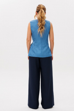 Костюм 2-ка с жилетом и брюками свободного силуэта Amberа Style 2014-4 - фото 3