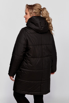 Демисезонная удлиненная куртка с объёмным капюшоном Algranda А3913-a - фото 3