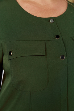 Платье прямого силуэта с планкой и карманами в стиле Классика Algranda А4023-4 - фото 5