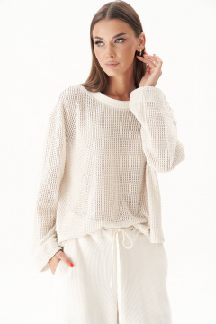 Трикотажный костюм с широкими брюками и джемпером свободного кроя Fantazia Mod 4968 - фото 3