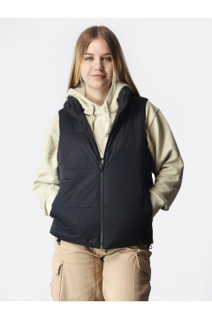 Жилет на каждый день из плащёвой ткани для девочек-подростков АРТУС 24С8-Р57 черный - фото 1