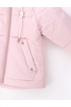 Демисезонная утепленная куртка для девочки с световозвращающей печатью АРТУС 23С84-Р57 лотос - фото 5