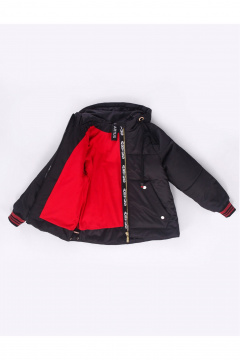 Демисезонная утепленная куртка для девочки с карманами АРТУС 23С83-Р57 черный - фото 5