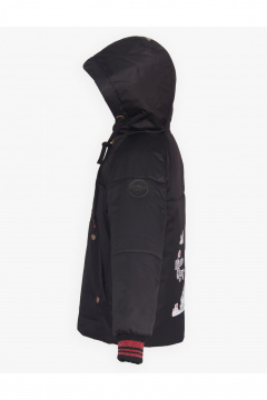 Демисезонная утепленная куртка для девочки с карманами АРТУС 23С83-Р57 черный - фото 2