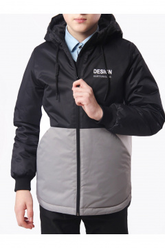 Демисезонная спортивная куртка для мальчика с шлевками АРТУС 23С78-Р57 темно-серый - фото 5