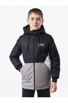 Демисезонная спортивная куртка для мальчика с шлевками АРТУС 23С78-Р57 темно-серый - фото 2