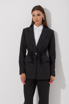 Брэкеты и жакет комплект из костюмной ткани с полоской N.O.W. 1475 - фото 5
