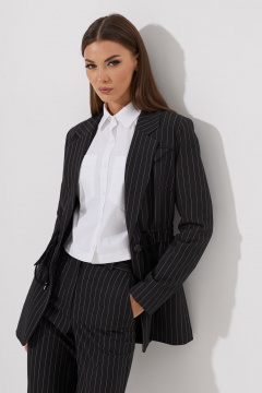 Брэкеты и жакет комплект из костюмной ткани с полоской N.O.W. 1475 - фото 3