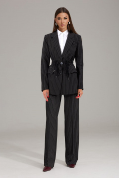 Брэкеты и жакет комплект из костюмной ткани с полоской N.O.W. 1475 - фото 1