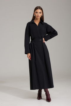 Платье приталенное со спущенным плечом и карманами N.O.W. 1478 - фото 1