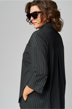 Костюм блуза и брюки с горизонтальной кокеткой из текстиля Орхидея 1468 - фото 5