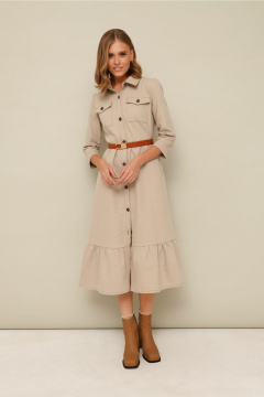 Джинсовое платье с накладными карманами и поясом PUR PUR 11-320/1 - фото 1