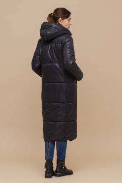 Демисезонное пальто oversize из плащёвой ткани Domna 8325 черный(170) - фото 5