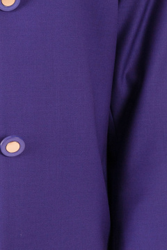 Фиолетовый плащ полуприталенного силуэта из вискозной ткани Domna 8302 - фото 4