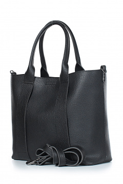 Сумка на одно отделение из экокожи для повседневных образов Galanteya 11724.24с817к45 черный - фото 1