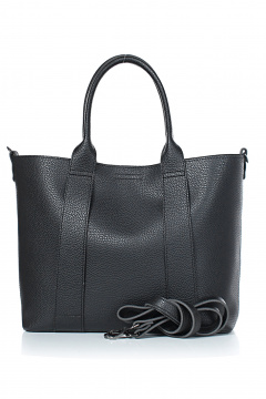 Сумка на одно отделение из экокожи для повседневных образов Galanteya 11724.24с817к45 черный - фото 2