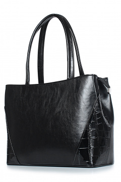 Черная сумка из экокожи на повседневный стиль Galanteya 13624.24с620к45 черный - фото 1