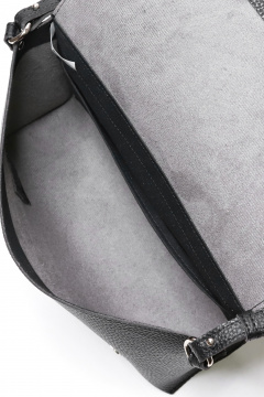 Сумка из экокожи с карманом и ремнем-нашлёпкой Galanteya 35123.24с77к45 черный - фото 5